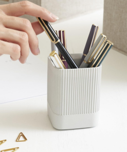 Modern Concrete Texture Desktop Pen Holder
