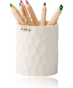 Beige Waterproof Silicone Minimalist Pen Holder