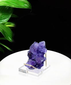 Gold Metal + Acrylic Base Business Card Display Stand